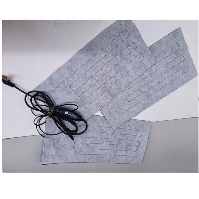 Pad di riscaldamento personalizzato 30X15cm 3pads in un 12V Cloth Heater con USB Switch Controller per la sedia di riscaldamento