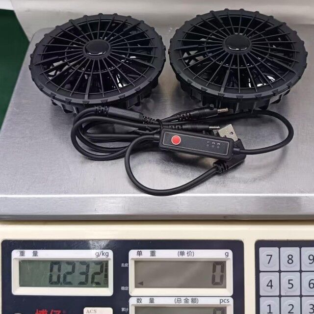 Ventilatore per abbigliamento estivo rinfrescante con 3 livelli di velocità per giacca, super sottile 34mm